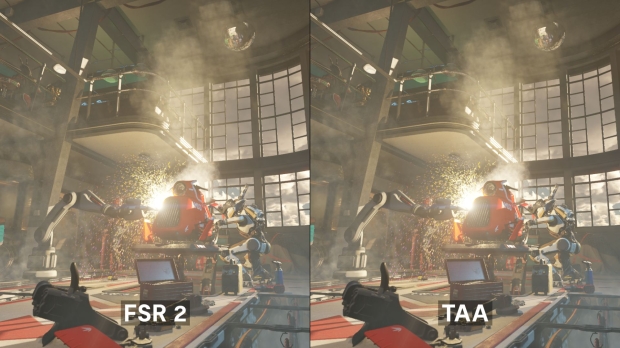 TweakTown Enlarged Image - AMD FSR 2 test in 3DMark, image credit: UL Benchmarks.