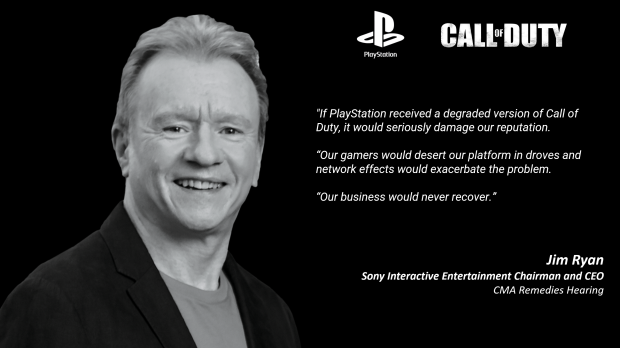 Sony's Jim Ryan: Call of Duty downgrade would irreparably harm PlayStation 1