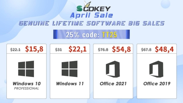 Ready to save on genuine Microsoft software? Head to SCDKey.com using the links above. And don't forget to enter promo code TT25 to get extra savings. Ready to save on genuine Microsoft software? Head to SCDKey.com using the links above. And don't forget to enter promo code TT25 to get extra savings.