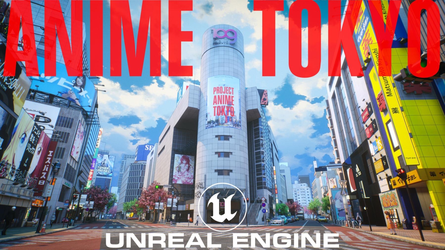 Explore an anime version of Tokyo in this free Unreal Engine 5 demo