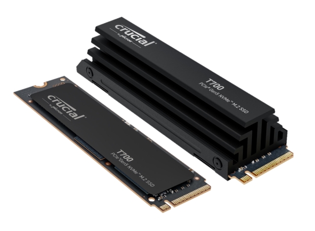  Crucial T700 2TB Gen5 NVMe M.2 SSD - Up to 12,400 MB/s