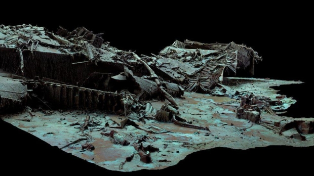 First full-sized 3D scan of Titanic shows it without water in stunning ...