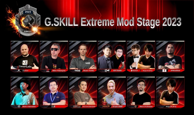 G.SKILL's 9th Annual OC World Record Stage 2023 Computex line-up, image credit: G.SKILL.