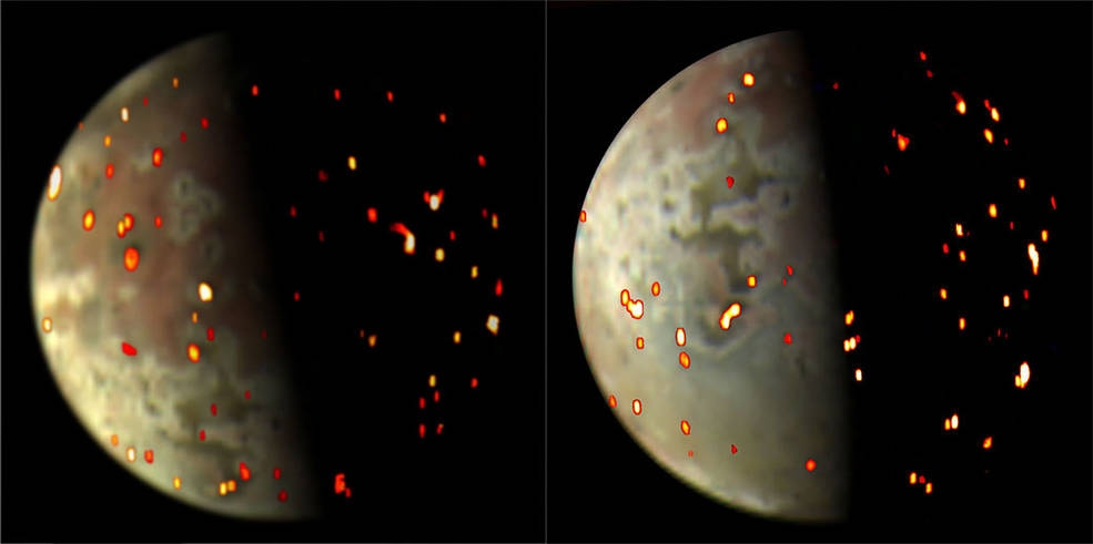 TweakTown Enlarged Image - Composite views depicting volcanic activity on Io
