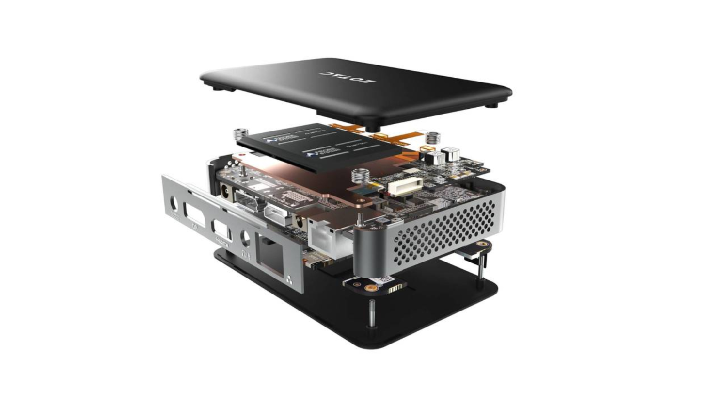 TweakTown Enlarged Image - ZBOX PI430AJ with AirJet cooling, the world's smaller Mini PC, image credit: Zotac.
