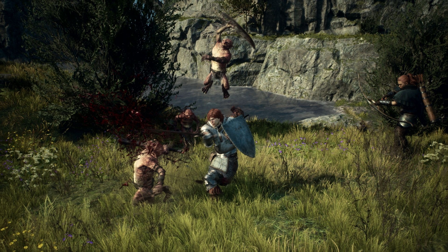 Dragon's Dogma 2' gameplay shows a giant bullied into becoming a bridge