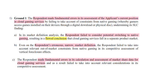 Microsoft says the CMA was wrong to block the merger for these five reasons 1 Microsoft says the CMA was wrong to block the merger for these five reasons 1