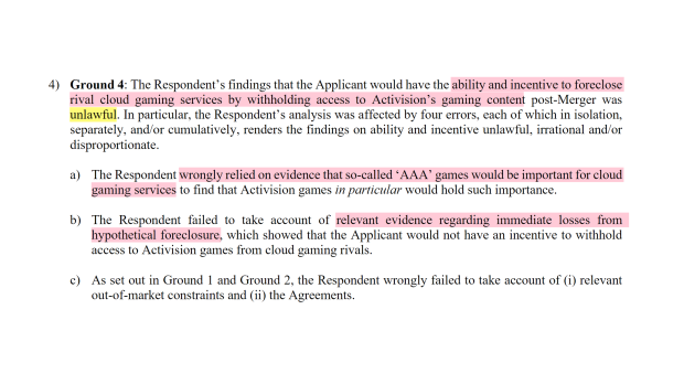 Microsoft says the CMA was wrong to block the merger for these five reasons 4 Microsoft says the CMA was wrong to block the merger for these five reasons 4