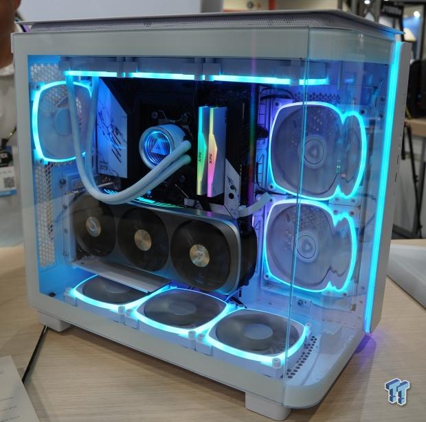 Montech shows several ATX cases, a CPU cooler and a new PSU at Computex