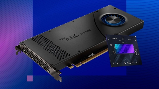TweakTown Enlarged Image - The Intel Arc Pro A60 and A60M GPUs are new additions to the Intel Arc Pro range of GPUs, image credit: Intel.