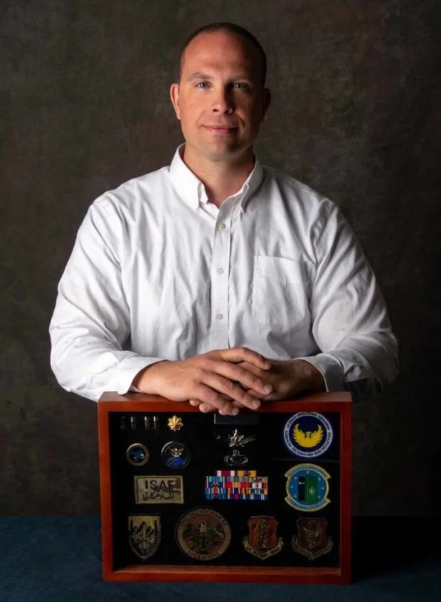 David Charles Grusch, 36, a decorated former combat officer in Afghanistan, a veteran of the National Geospatial-Intelligence Agency (NGA) and the National Reconnaissance Office (NRO)
