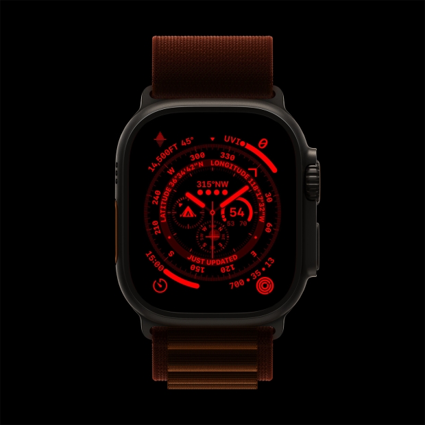 Apple Watch Ultra Night Mode - image: apple.com