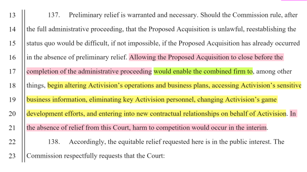 FTC seeks federal court orders to stall Microsoft-Activision merger 332 FTC seeks federal court orders to stall Microsoft-Activision merger 332