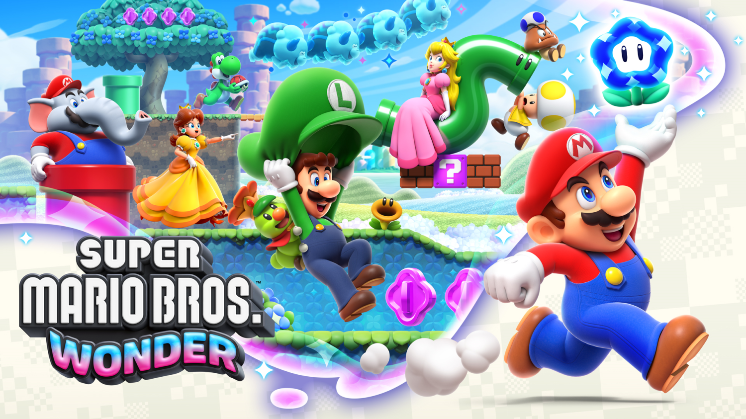 VIREI UM ELEFANTE NO NOVO JOGO DO MARIO SUPER MARIO BROS WONDER NO NINTENDO  SWITCH! PETER TOYS 