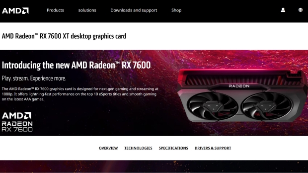 Here's the product page carrying the error on the German site (Image Credit: AMD)