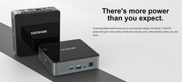 GEEKOM MiniAir 11 SFF PC Summer Sale - Intel Celeron mini PC for