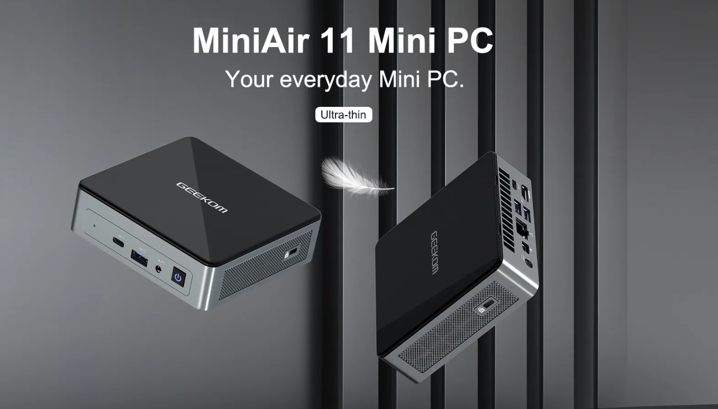 GEEKOM MiniAir 11 SFF PC Summer Sale - Intel Celeron mini PC for