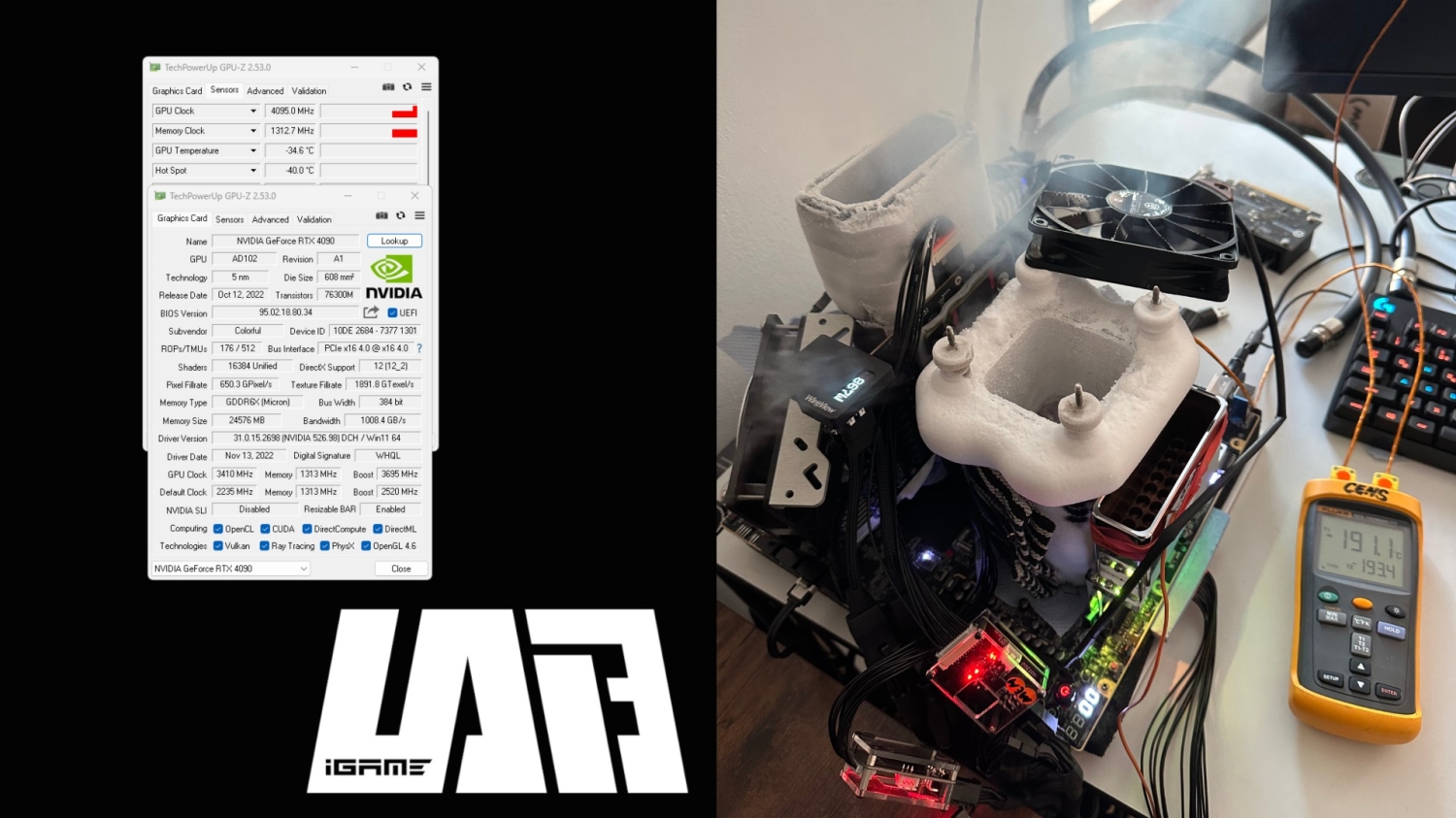 NVIDIA GeForce RTX 4090 overclocked to a record-breaking and fun