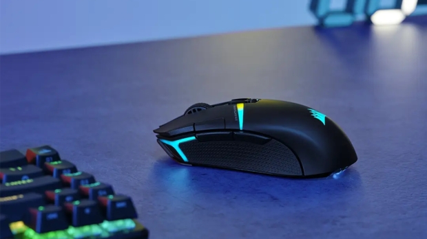 The new Corsair NIGHTSABRE WIRELESS RGB Gaming Mouse, image credit: Corsair. The new Corsair NIGHTSABRE WIRELESS RGB Gaming Mouse, image credit: Corsair.