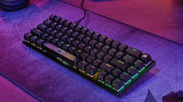 The new Corsair K65 PRO MINI RGB 65% Optical-Mechanical Gaming Keyboard, image credit: Corsair. The new Corsair K65 PRO MINI RGB 65% Optical-Mechanical Gaming Keyboard, image credit: Corsair.