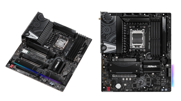 The new Z790 Taichi Lite for Intel CPUs and B650E Taichi Lite for AMD CPUs, image credit: ASRock. The new Z790 Taichi Lite for Intel CPUs and B650E Taichi Lite for AMD CPUs, image credit: ASRock.
