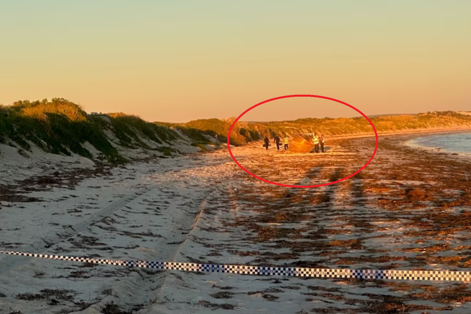 Mysterious Unidentified Object Found On Beach Police To Stand Guard Until Its Removed 