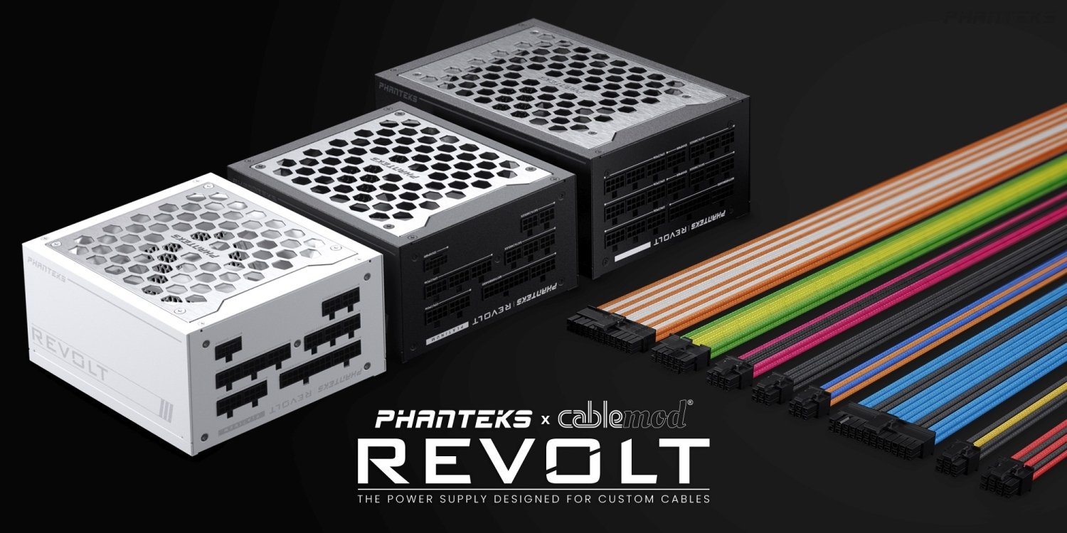 Phanteks Revolt Series power supplies let you customize your own