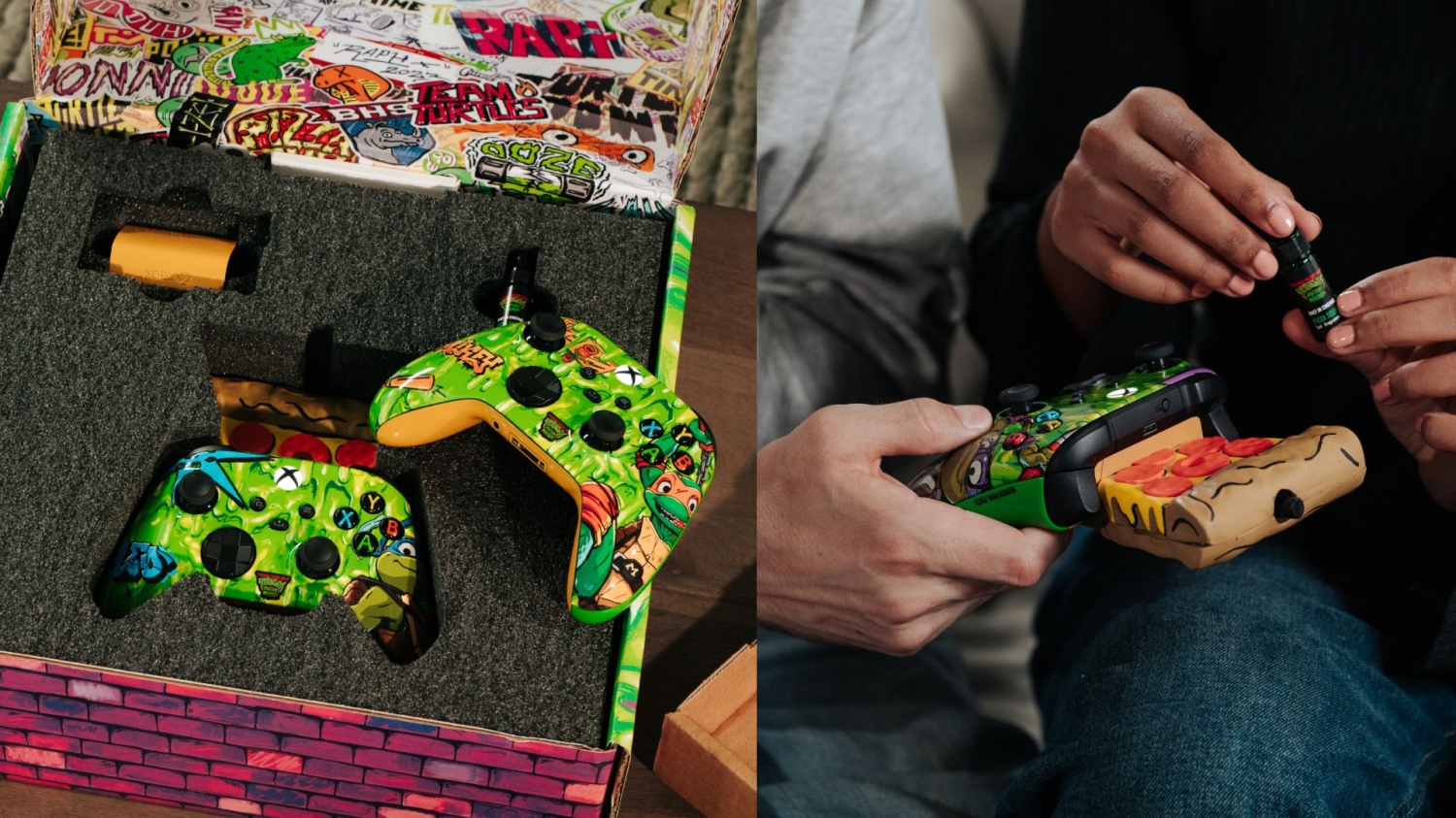 First Ever Pizza-Scented Xbox and TMNT: Mutant Mayhem Controller