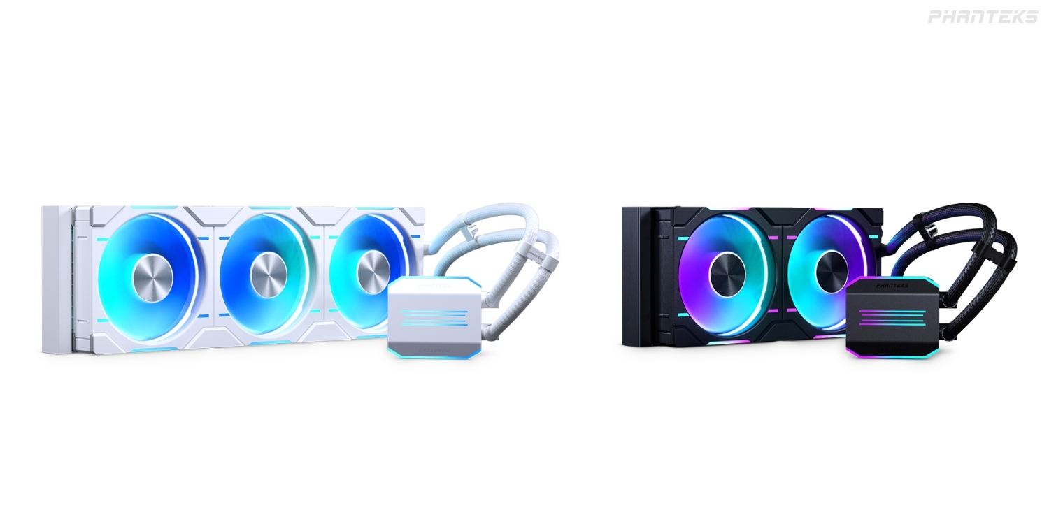 TweakTown Enlarged Image - Phanteks Glacier One D30 240 and 360 AIO coolers, image credit: Phanteks.