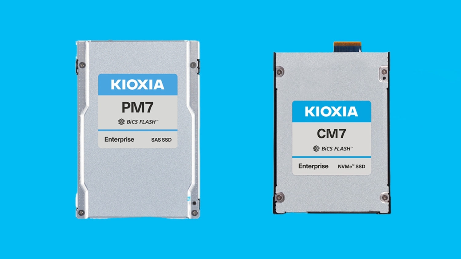 TweakTown Enlarged Image - KIOXIA CM6 Series Enterprise NVMe SSDs and KIOXIA PM7 Series 24G Enterprise SAS SSDs for the cloud, image credit: KIOXIA.