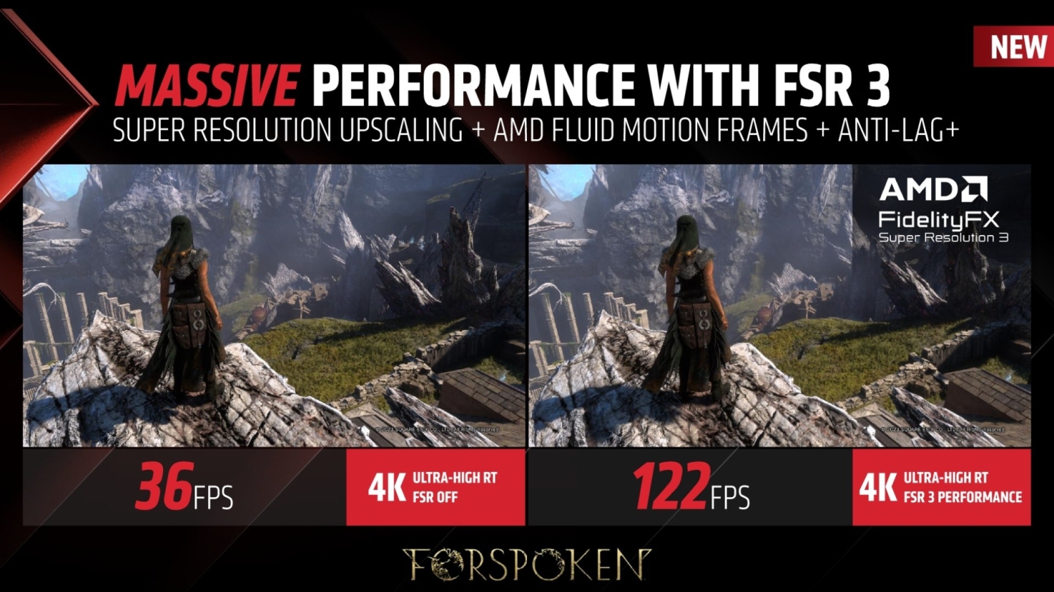 TweakTown Enlarged Image - AMD's FSR 3 and Fluid Motion Frames will offer a massive performance uplift ala DLSS 3, image credit: AMD.