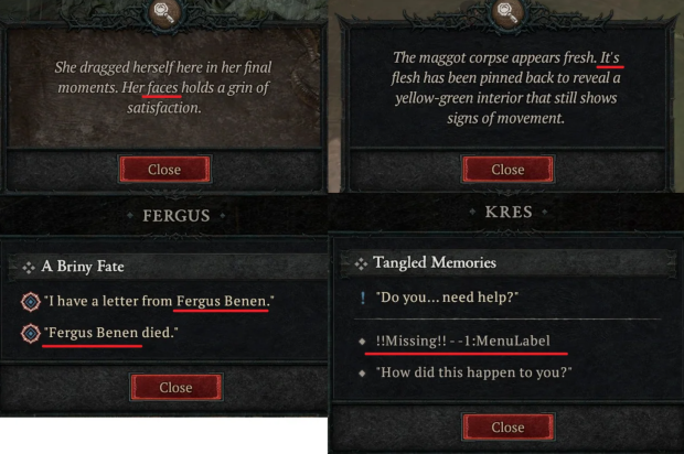 Diablo IV players attack Blizzard for embarrassing in-game grammatical errors 3665 Diablo IV players attack Blizzard for embarrassing in-game grammatical errors 3665