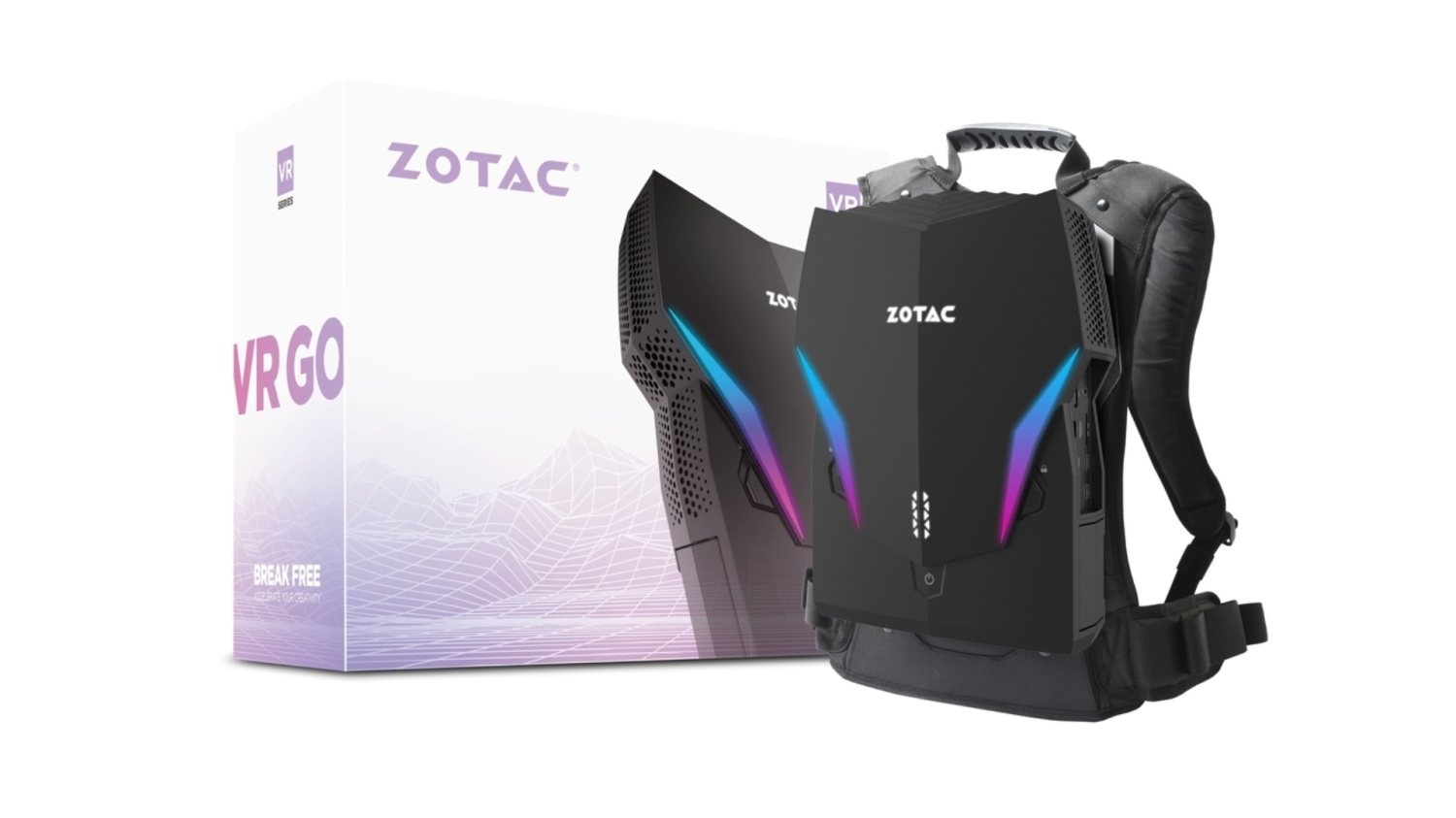 TweakTown Enlarged Image - The new ZOTAC VR GO 4.0 wearable PC, image credit: ZOTAC.