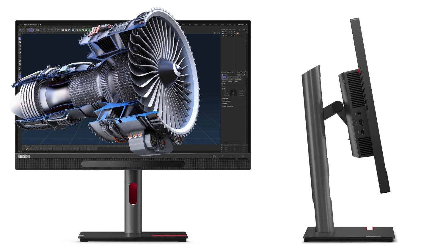 TweakTown Enlarged Image - The ThinkVision 27 3D Monitor from Lenovo, image credit: Lenovo.