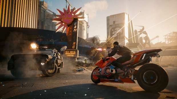 Intel's latest driver for Arc graphics cards adds day-one support for the Cyberpunk 2077: Phantom Liberty expansion, image credit: CD Projekt Red.