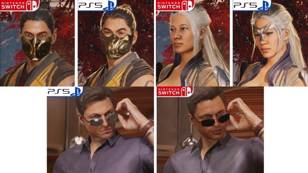 Here's a look at Mortal Kombat 1 character model detail on the Switch compared to PS5.