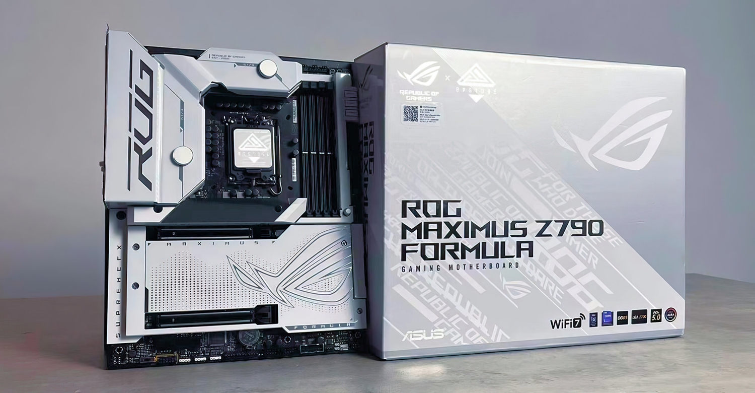 ASUS ROG Maximus Z790 Formula spotted with black and white design
