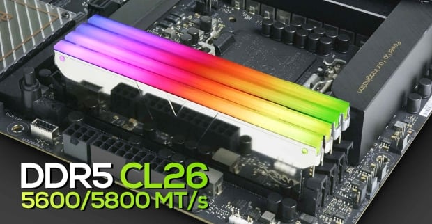 Open enlarged image V-color unleashes ultra-low CL26 timing DDR5-5600, DDR5-5800 memory