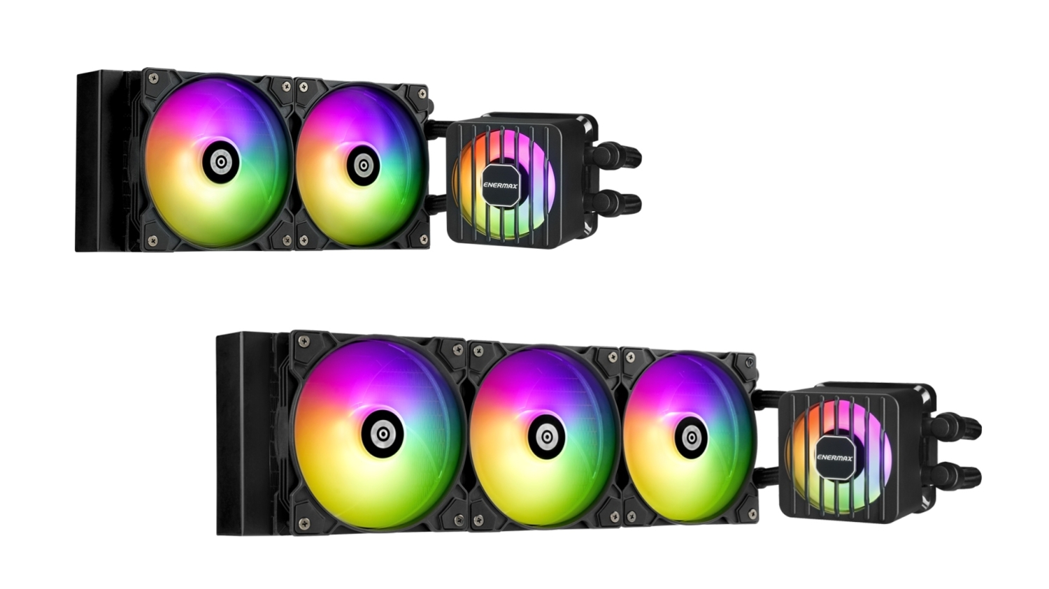 ENERMAX's new LIQMAXFLO AIO CPU cooler series is the company's first to  feature a VRM fan