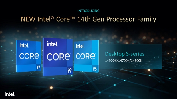 The new Intel Core 14th Generation desktop processor lineup is here, image credit: Intel.