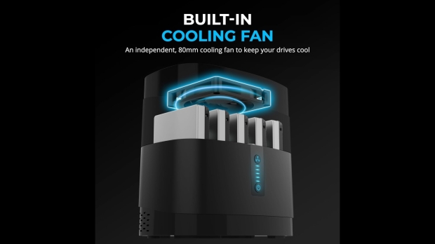 Sabrent 5-Bay USB-C Docking Station for 2.5" SATA HDDs and SSDs (DS-5R15), image credit: Sabrent. Sabrent 5-Bay USB-C Docking Station for 2.5" SATA HDDs and SSDs (DS-5R15), image credit: Sabrent.