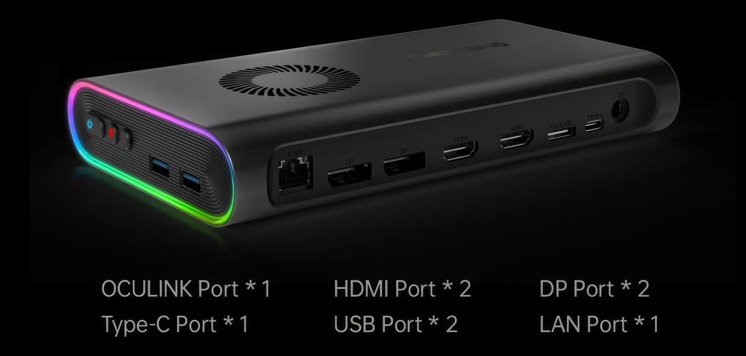 OneXGPU is the world's first eGPU with M.2 SSD storage