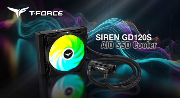 TeamGroup's new T-Force Siren GD120S AIO SSD cooler: an AIO cooler, for your SSD