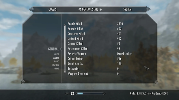 Gamer commits genocide on Skyrim, saying they've 'killed everything that was killable' 2611