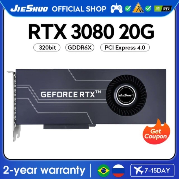 RTX 3080 20GB and RX 580 16GB used