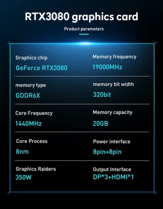 Ex-crypto mining GPUs repurposed into AI cards: RTX 3080 20GB and RX 580 16GB used 906