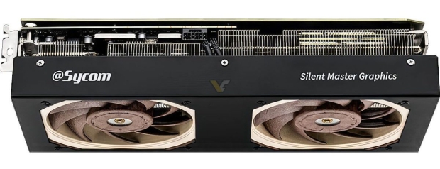 Sycom GeForce RTX 4070 Ti Silent Master launched: Noctua fans, chunky quad-slot design 704