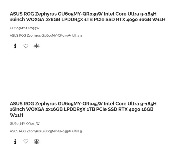ASUS ROG Zephyrus M16 gaming laptop: Core 9 Ultra 185H CPU + RTX 4090 GPU 207