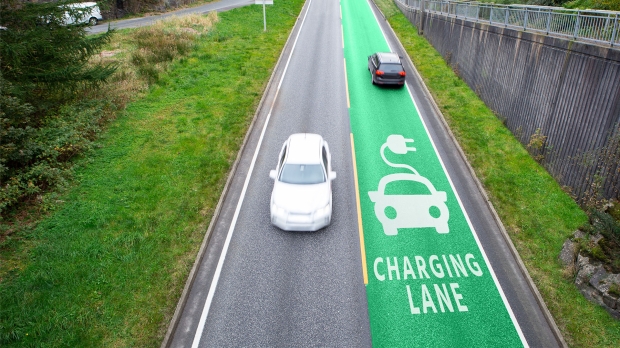 Engineers build the first wireless-charging public road in the US for electric vehicles