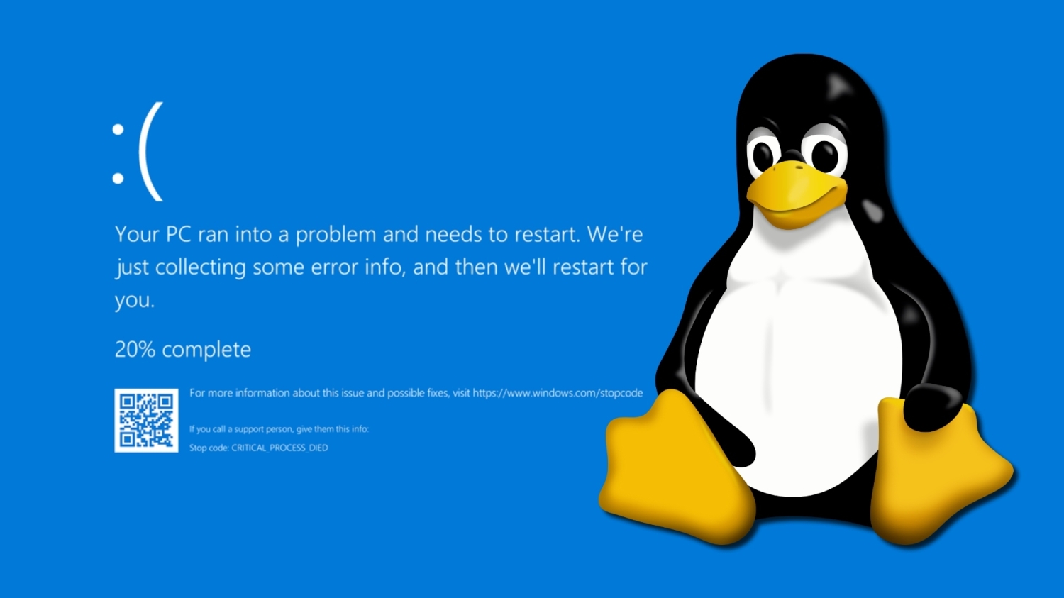 Linux gets its own Blue Screen of Death, and it seems more helpful